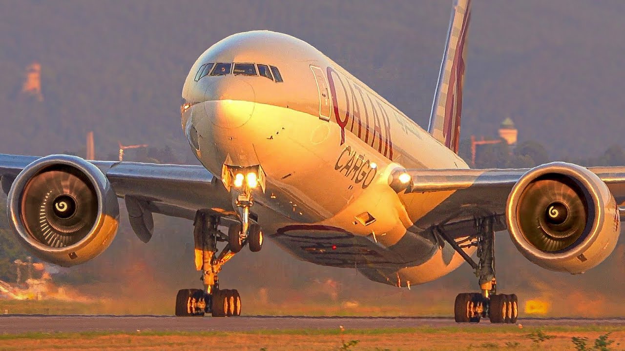 Planespotting HIGHLIGHTS: AIRSIDE Basel Airport  Evening Arrivals & Departures CLOSE-UP