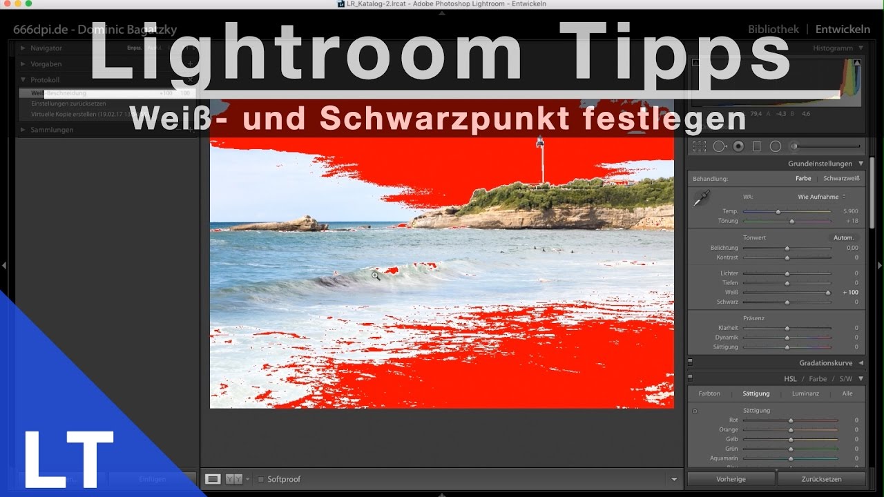 Lightroom Tipps - Weißpunkt & Schwarzpunkt festlegen