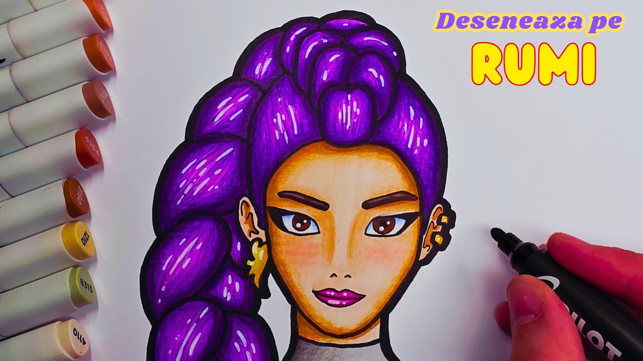 Cum se Deseneaza RUMI din Fetele KPOP