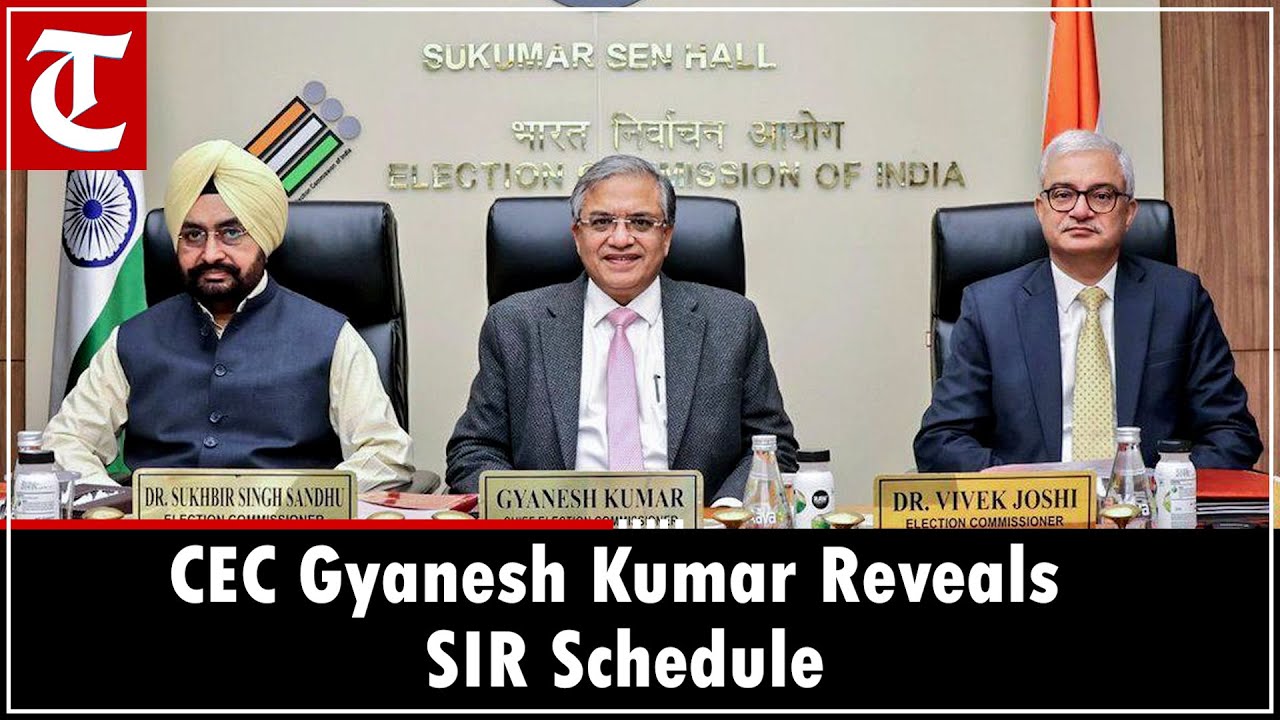 LIVE: CEC Gyanesh Kumar Announces 1st Phase of Special Intensive Revision (SIR)