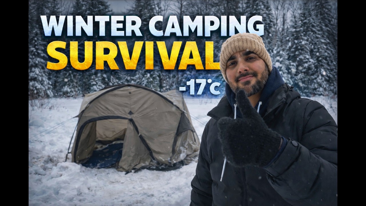 -17 C Solo Winter Survival Camping