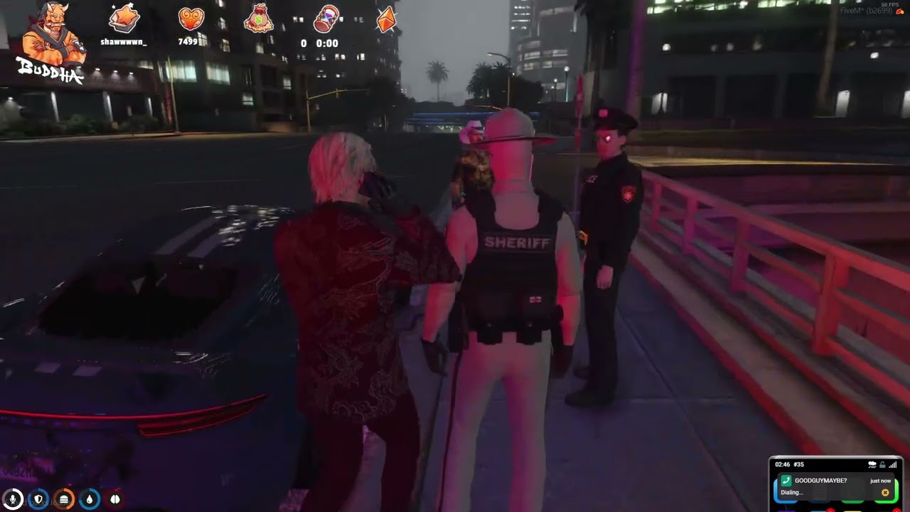 Lang and Speedy get pulled over