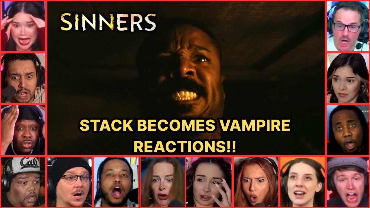 Reactors Reacting To Stack Becomes Vampire | SINNERS Movie Reaction Mashup