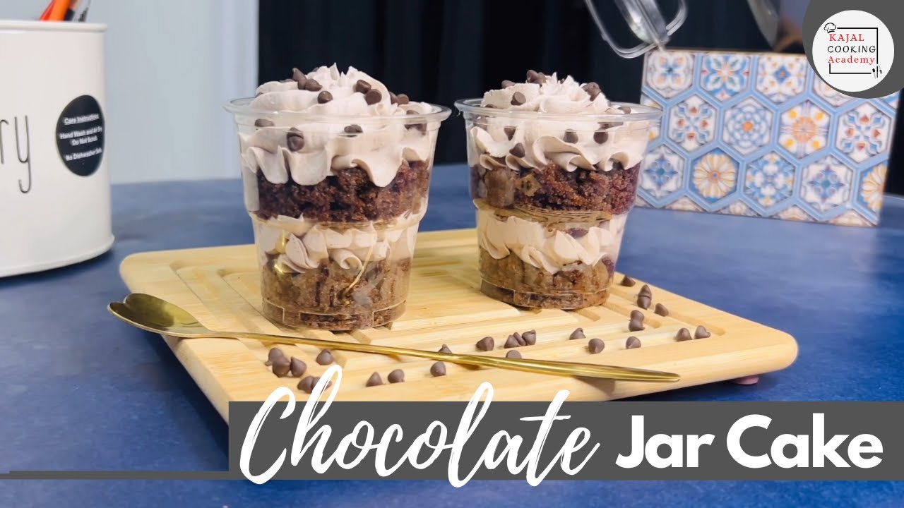 Chocolate Jar Cake Recipe (चॉकलेट जार केक रेसिपी) | Tasty Chocolate Dessert Cup
