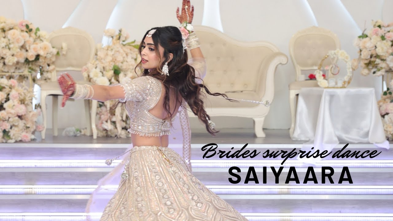 Brides Surprise Dance to Saiyaara  #bridesdance #saiyaara #engagement #weddingreception