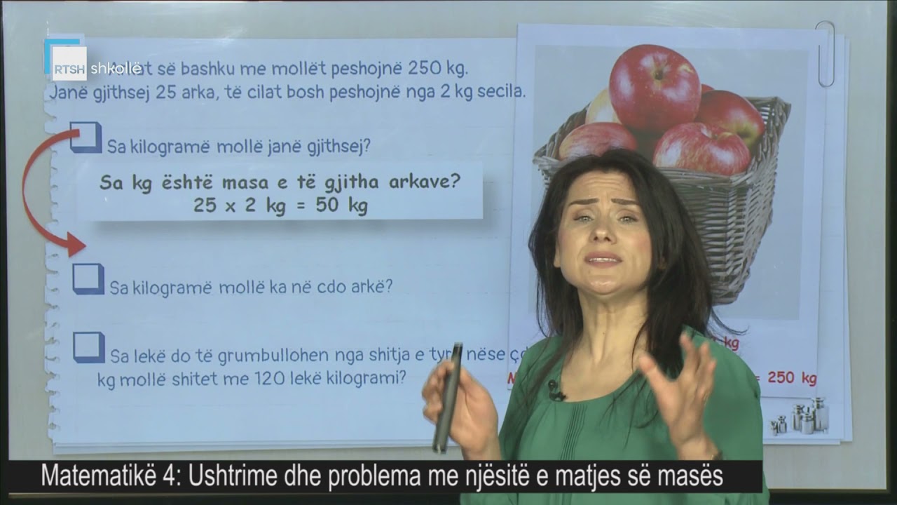 Matematikë 4 - Ushtrime dhe problema me njësitë e matjes së masës