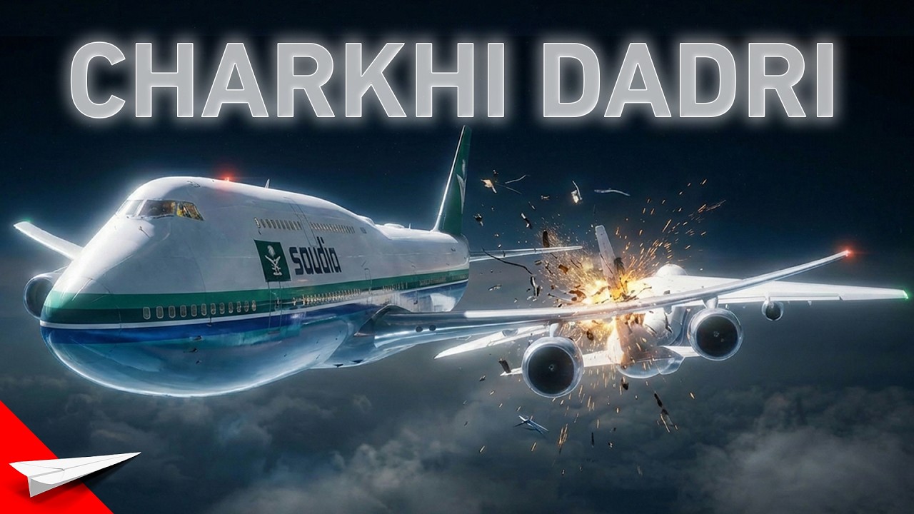 Como UMA PALAVRA Causou a Pior Colisão Aérea do Mundo - Charkhi Dadri