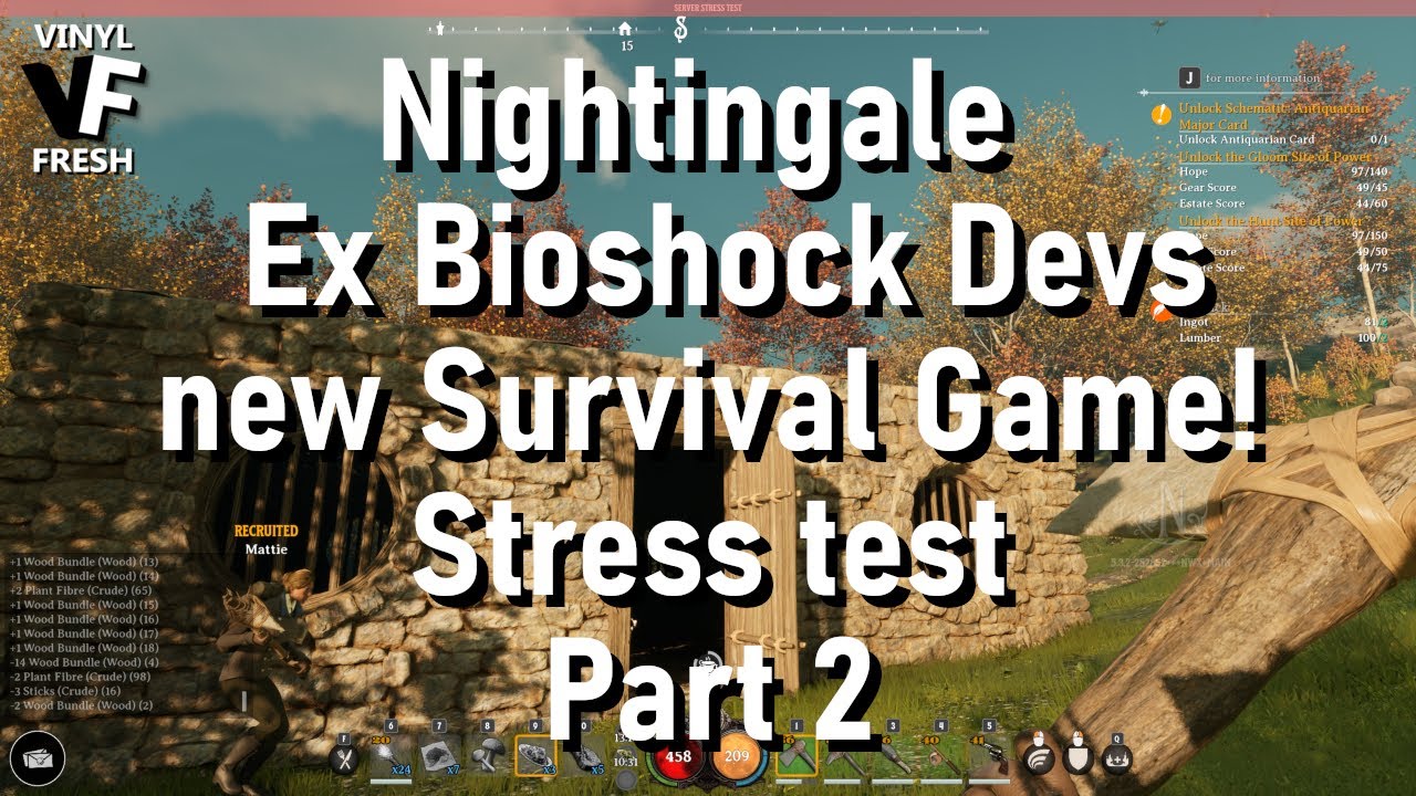Nightingale - Ex Bioshock Devs new Survival Game! - Stress test part 2.