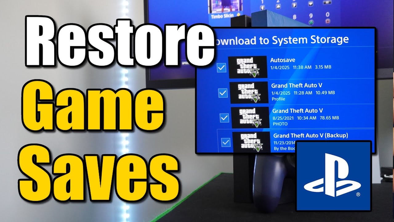 How to Restore Game Saves & Single Player Progress on PS4