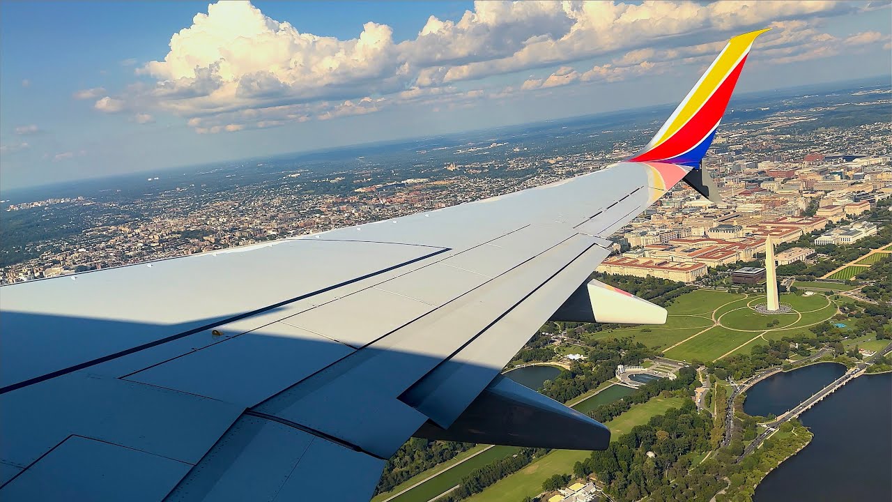 [4K] – Awesome Washington, D.C. Takeoff – Southwest – Boeing 737-700 – DCA – N279WN – SCS Ep. 1061
