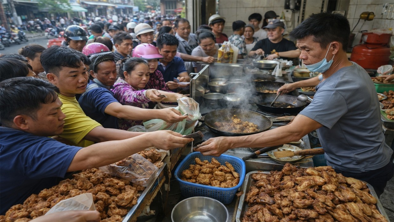 Cơm gà Xối Mỡ Gốc Hoa Nổi Tiếng Khu Quận 6 Khách tấp Nập Mỗi Tối Ở Sài Gòn