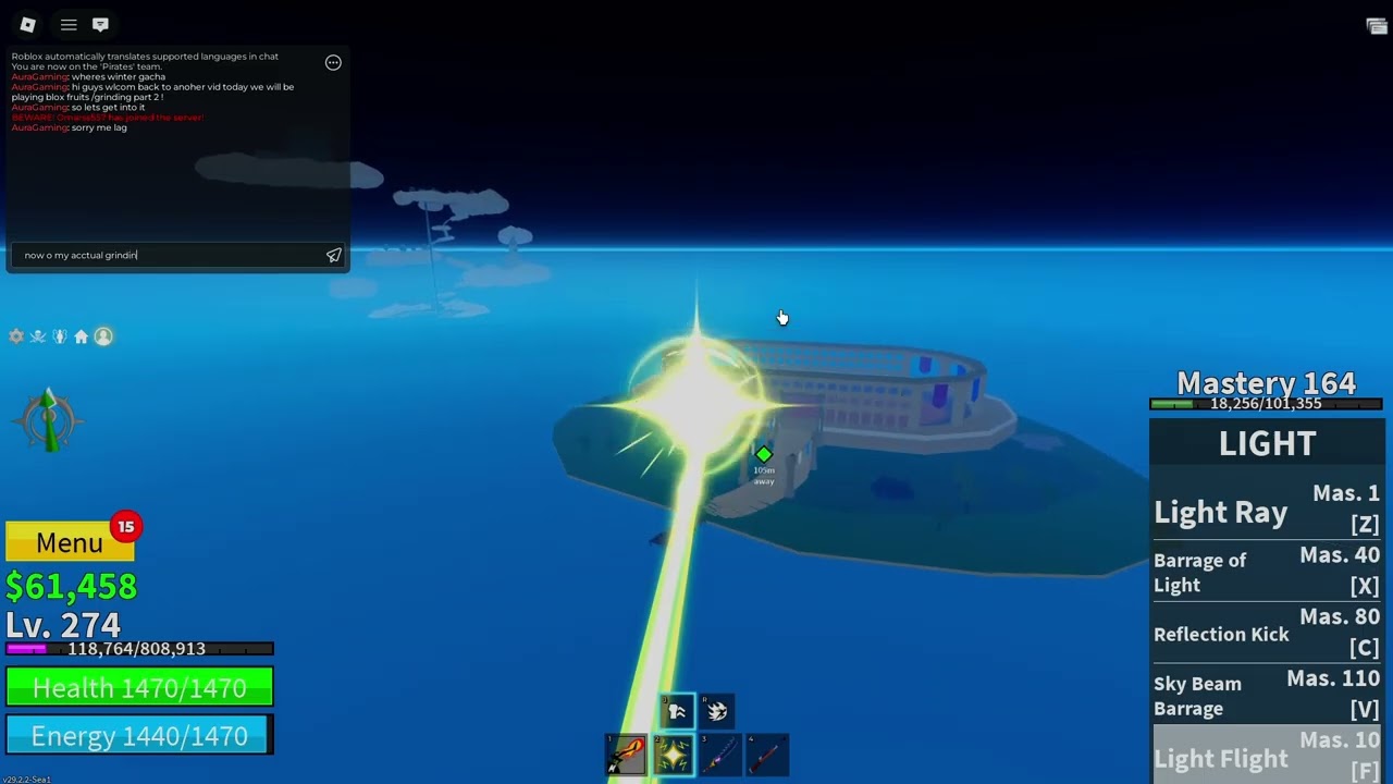 blox fruit grinding part 2!