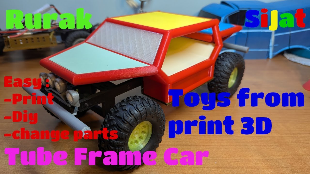 Rurak - Zabawka z drukarki 3D | Tube Frame Car Toy from print 3D