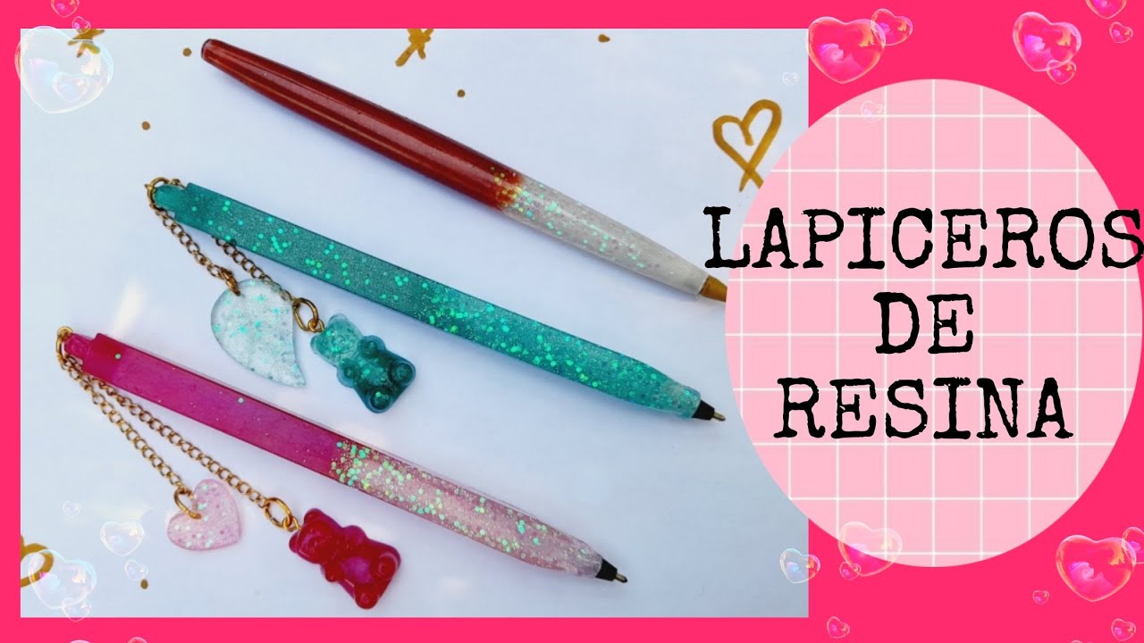 EMPRENDE CON LAPICEROS DE RESINA💥❤ RESINA DECOART 🌈 #resin #resina