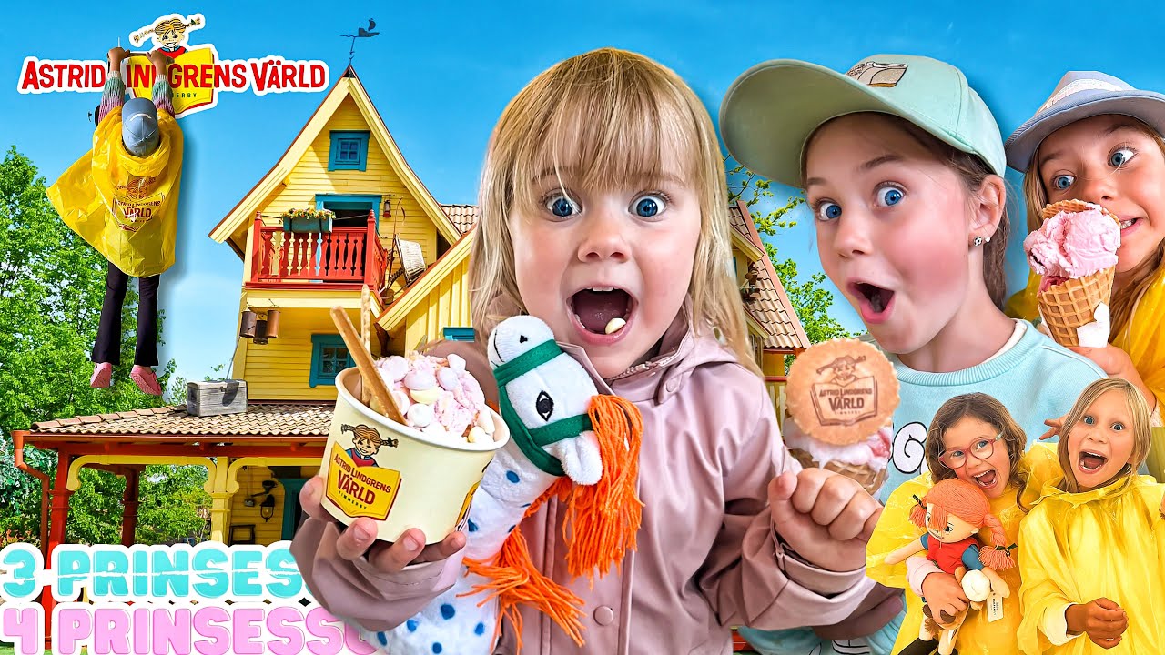 Astrid Lindgrens värld DEL 2🤸🏽‍♀️🎉🍭🍦 - 3prinsessor VLOGG