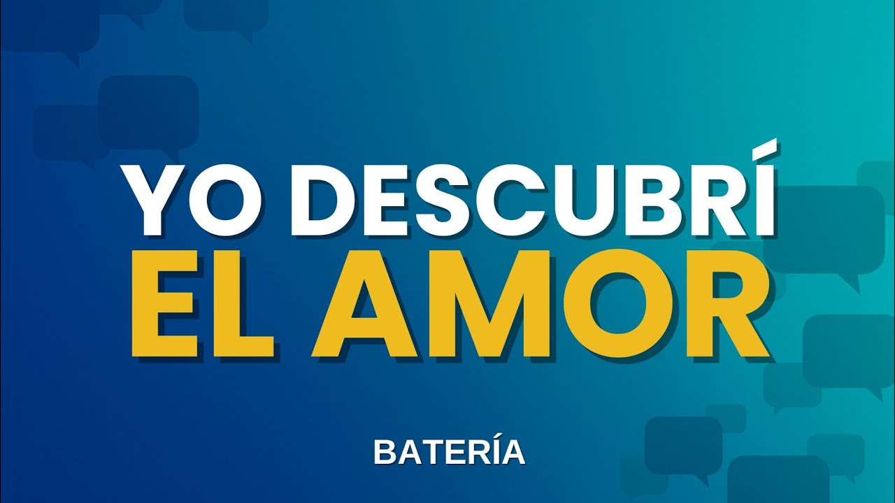 Yo descubrí el Amor (Batería) Pr. Edmy Rivero 