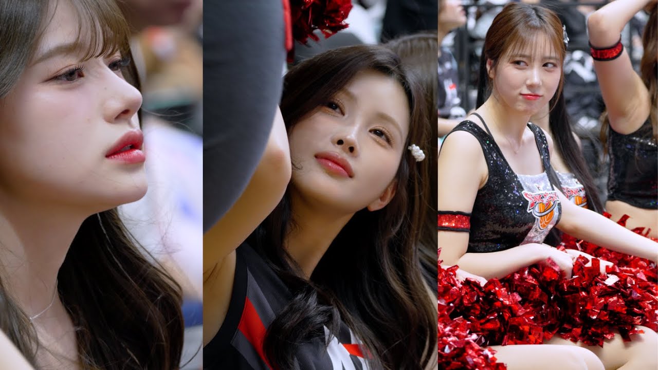 4k 250304 수원KT홈경기 김정원 이예빈 이금주 치어리더 응원영상 직캠 Kim Jungwon / Lee Ye Bin / Lee Geum Ju Cheerleader fancam