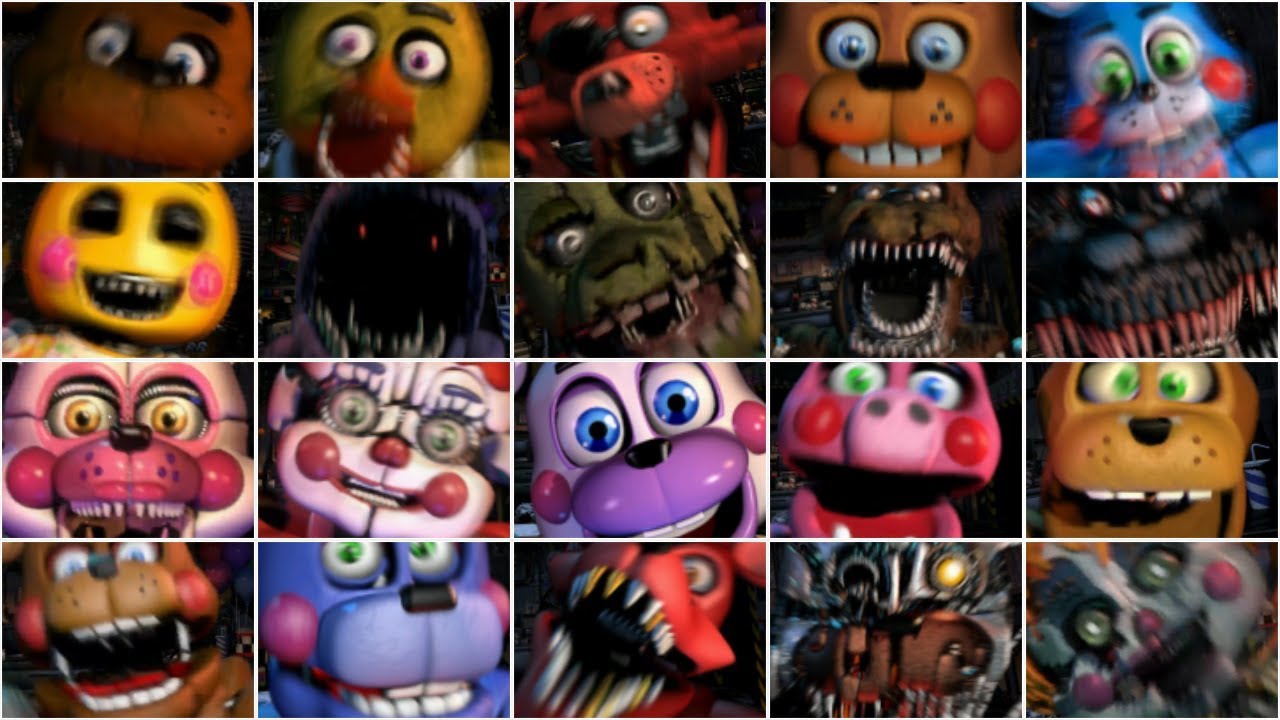FNAF ULTIMATE CUSTOM NIGHT ALL JUMPSCARES