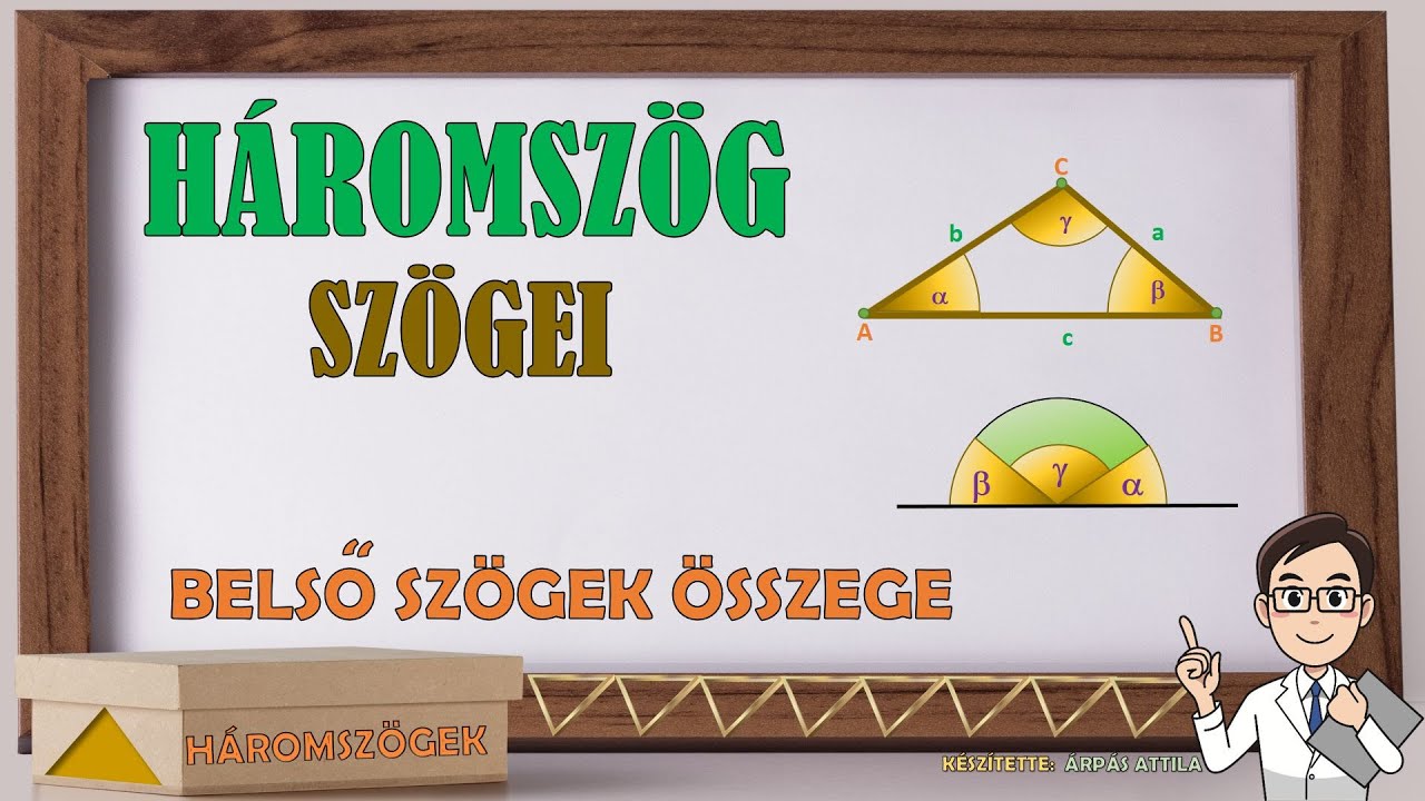 A HÁROMSZÖG BELSŐ SZÖGEINEK ÖSSZEGE