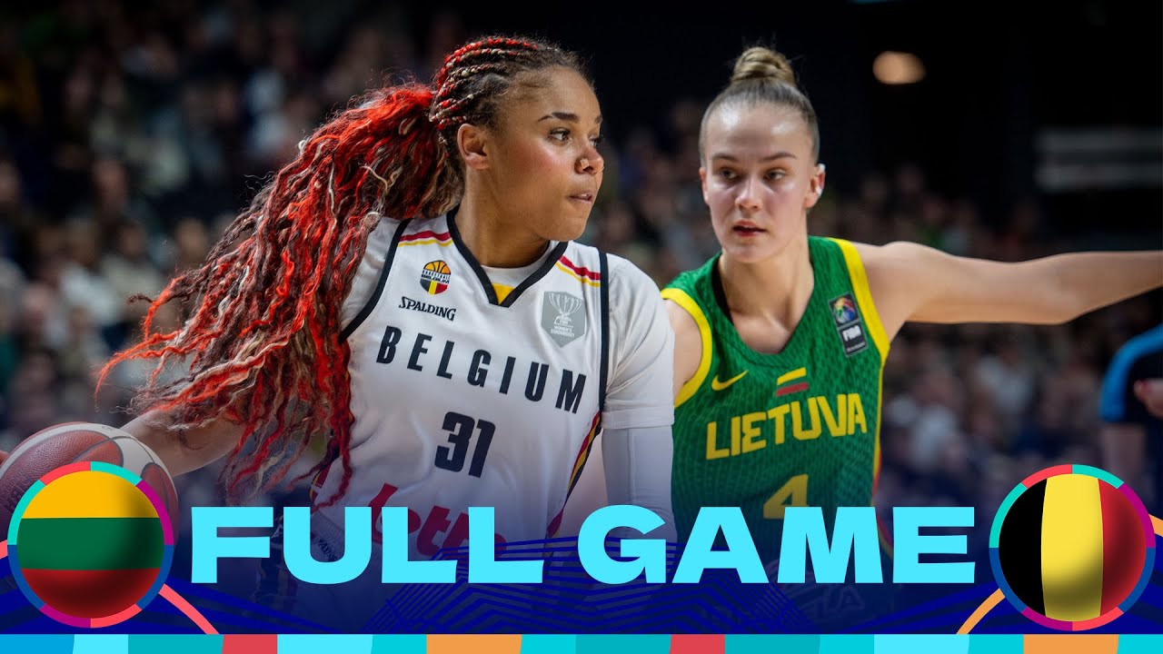 Lithuania v Belgium | Full Basketball Game | FIBA Women's EuroBasket 2025 Qualifiers