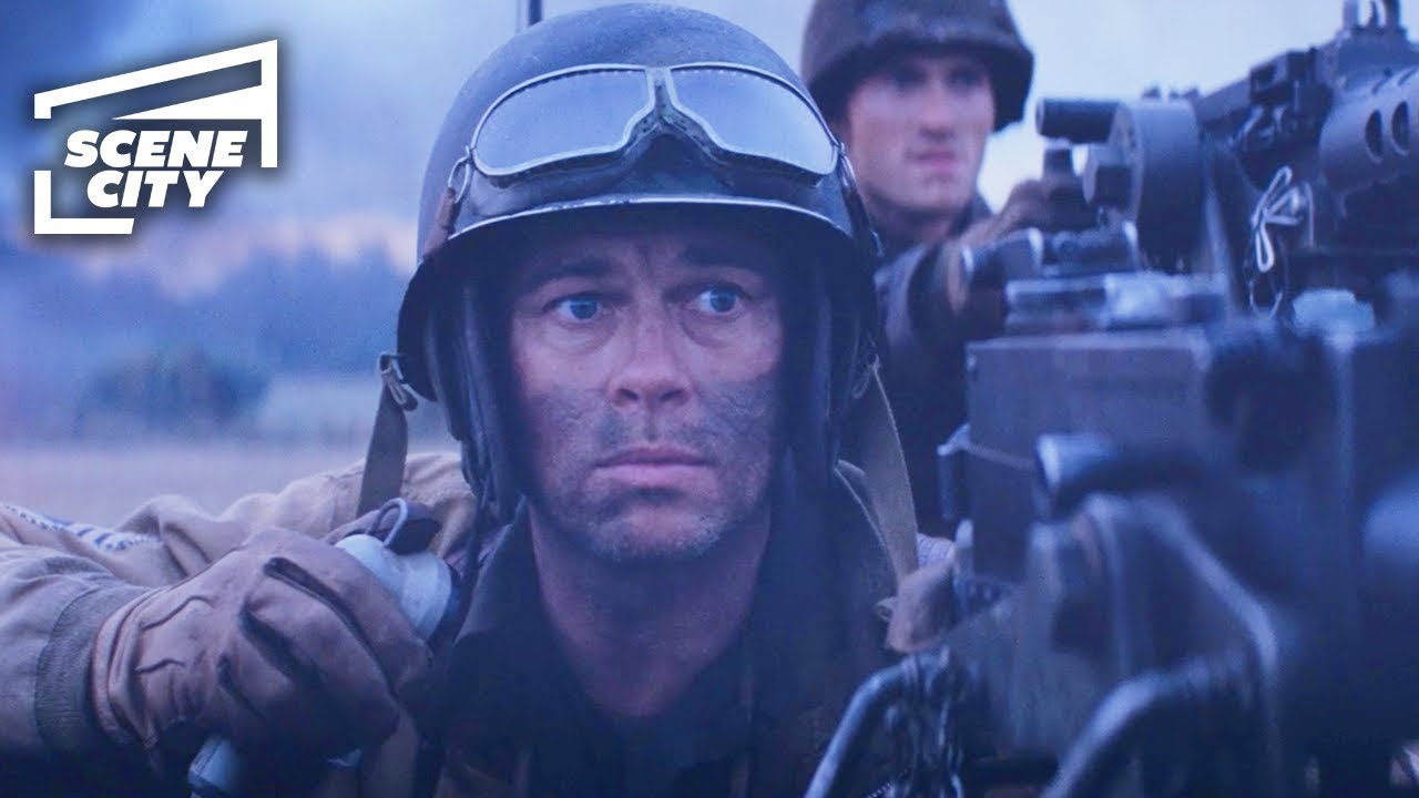 Corazones de Hierro: Tanques contra Torretas de Ametralladoras (Brad Pitt) Clip en 4K HD