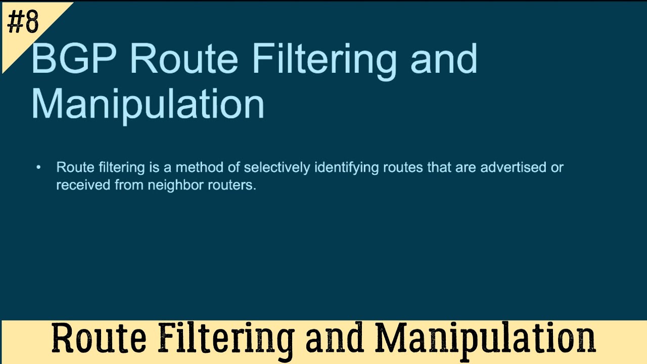 🔴  CCNP ENCOR - BGP Route Filtering and Manipulation (Filtragem e manipulação de rotas BGP) ✅💻🧠