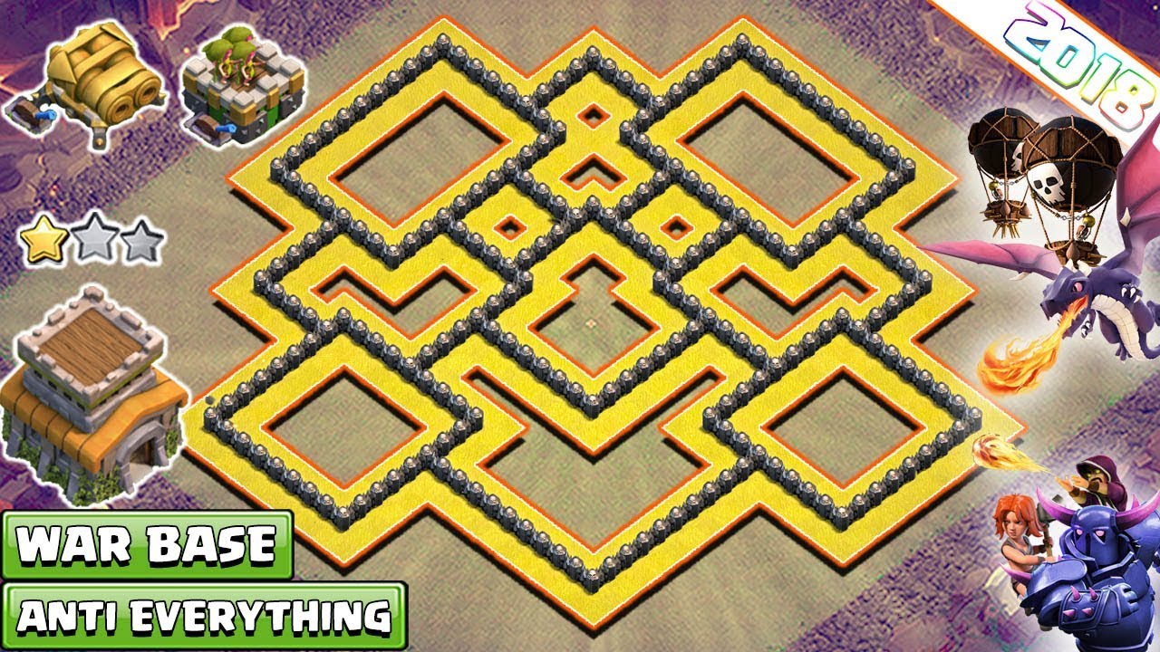 NEW! Town Hall 8 (TH8) War Base 2018 !! TH8 War Base with Gear Ups &ndash; Clash of Clans