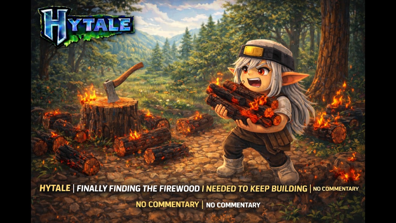 Hytale | Finally Finding the Firewood I Needed to Keep Building | No Commentary