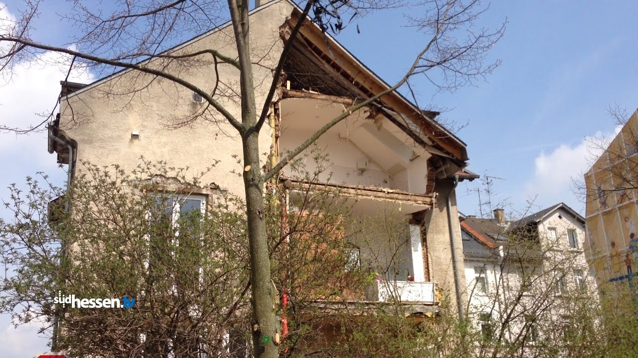 Hauswand eingest&uuml;rzt - Darmstadt