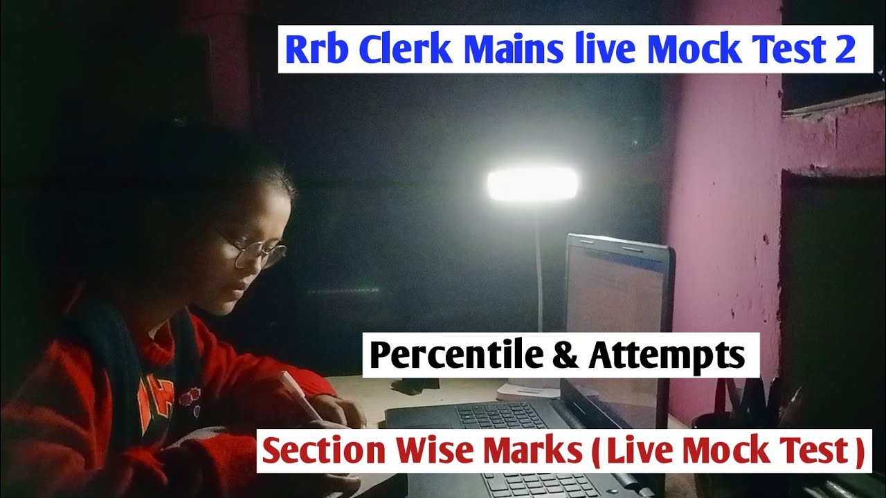 Rrb Clerk Mains live Mock Test 2 🔴 | Attempts & Percentile | Target Bank Exam | 