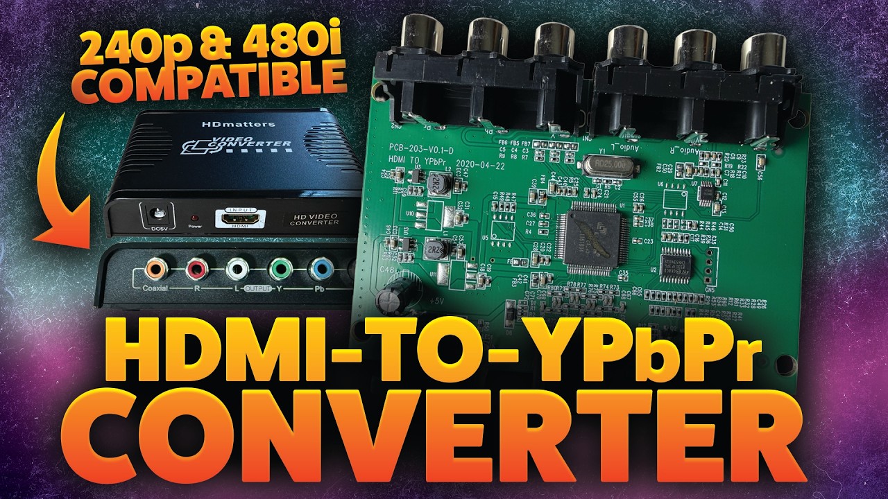 Cheap, Retro-Compatible HDMI to YPbPr DAC