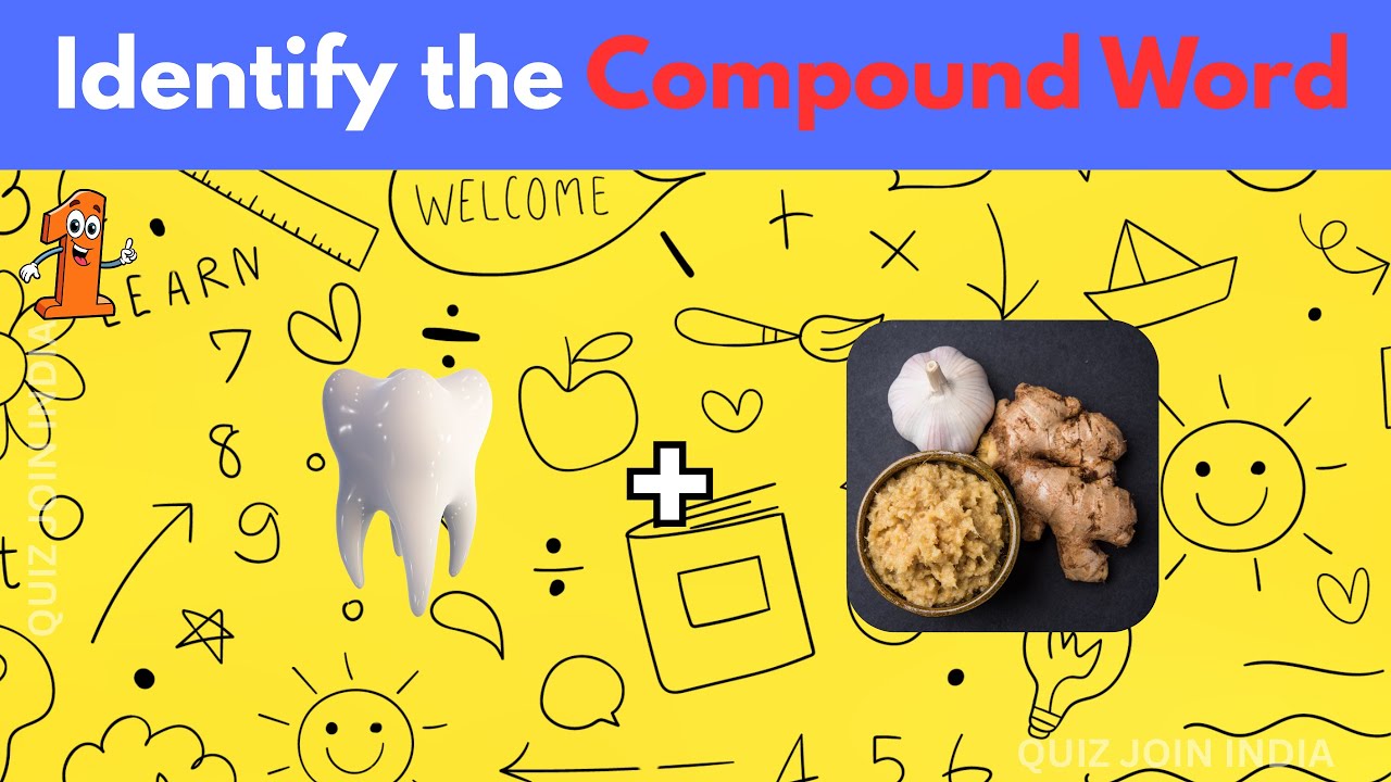 Compound Words(Part-1) | Learn with Fun | English Words Spelling | Moderate level Quiz for kids.