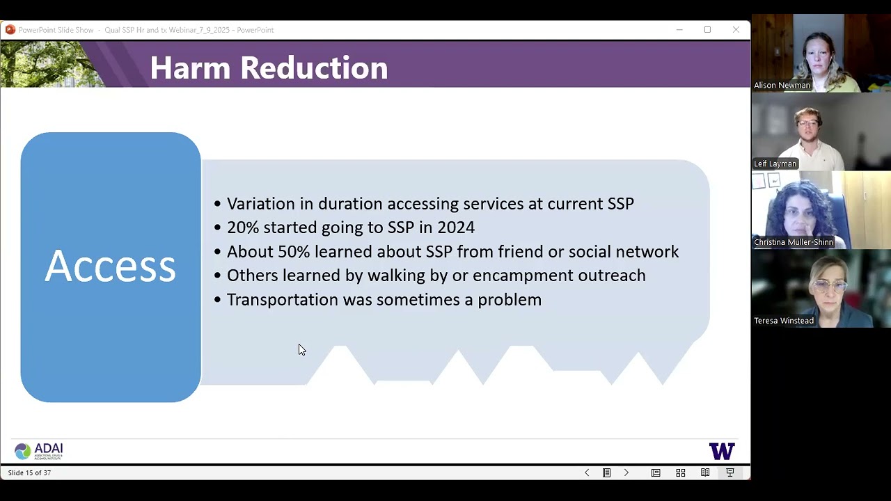 “I Think One Enhances the Other”: Use of Harm Reduction & Drug Treatment Among Participants of SSPs