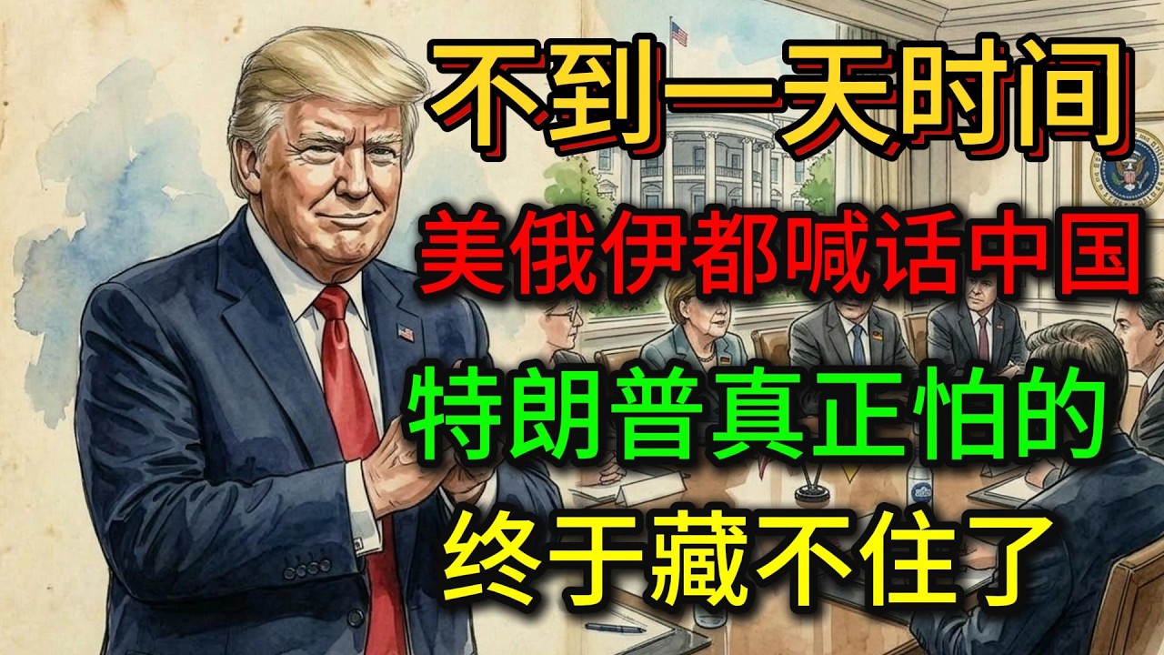 不到一天时间，美俄伊都喊话中国！特朗普真正怕的，终于藏不住了
