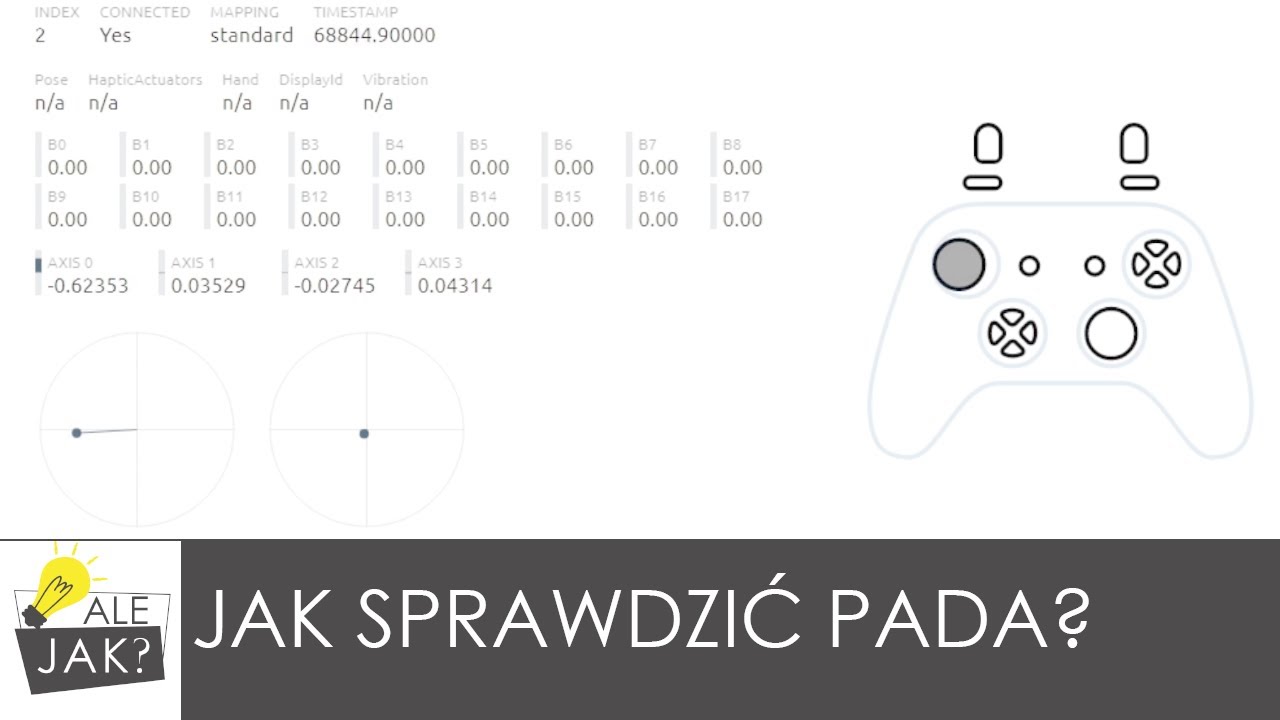 Jak łatwo sprawdzić pada/kontroler w przeglądarce? (Gamepad Tester) | alejaktozrobic