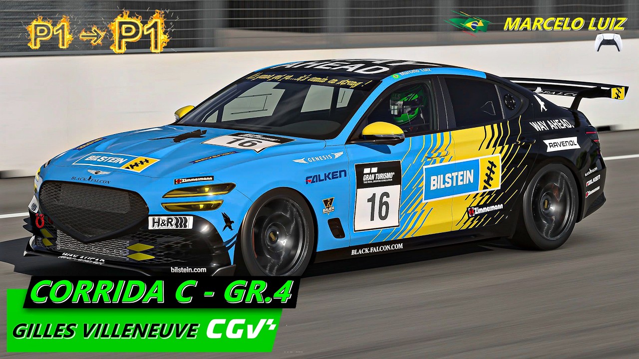 Gran Turismo 7 - Corrida Diária C - GR.4 - GILLES VILLENEUVE (18/01/2026)