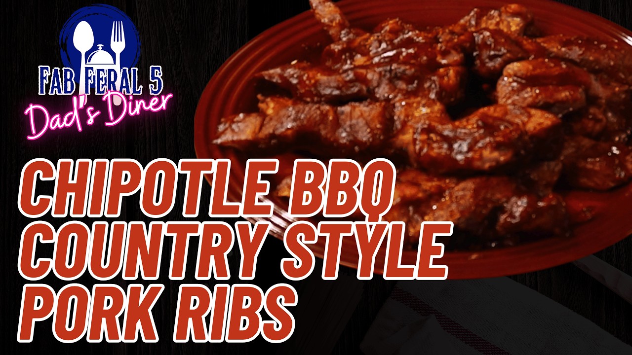 Barbecue Country Style Ribs with Scratch Made Chipotle BBQ Sauce.