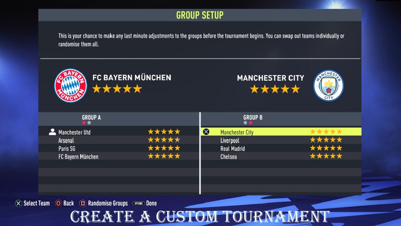 How to create a custom tournament in FIFA 22 - create Fifa World Cup 22 etc