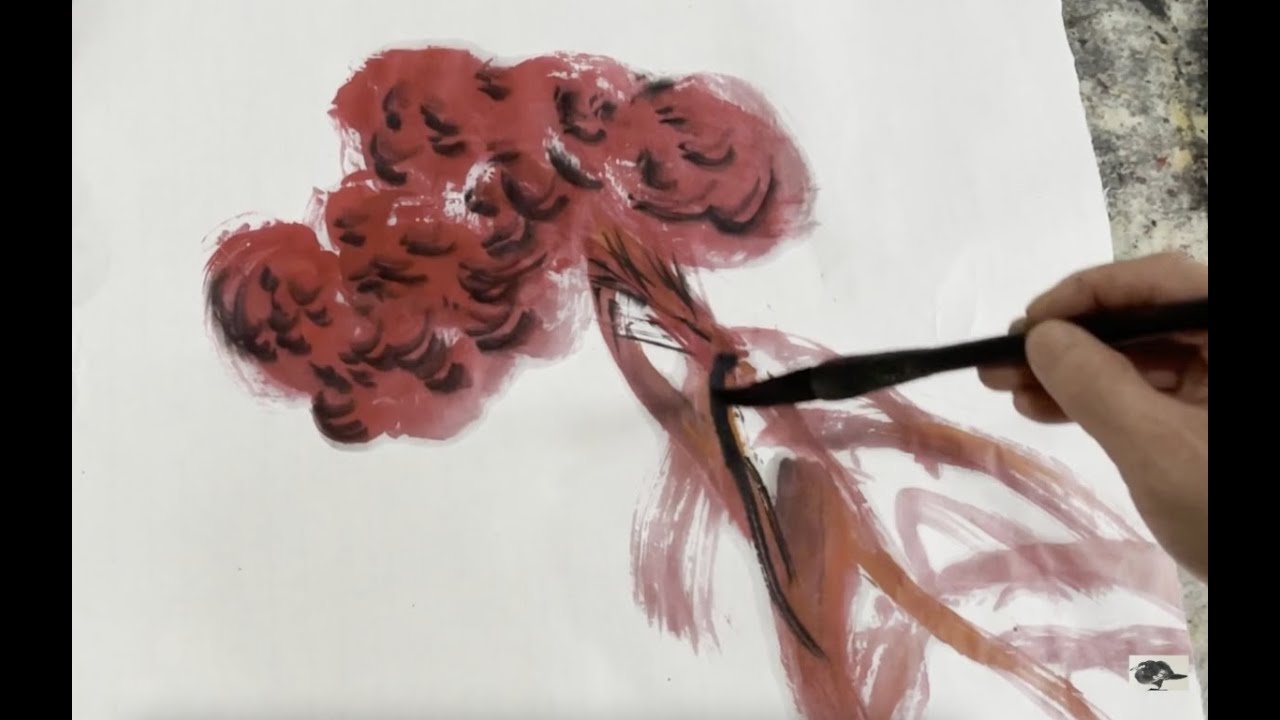 YT180 - Autumn Splendour 秋艳 / Vigorous & Bold Freehand Brushwork Painting 大写意绘画