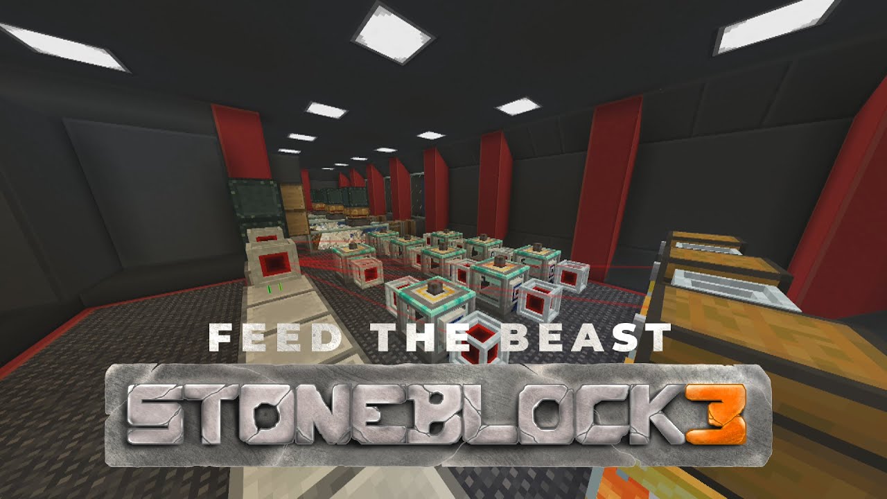 Minecraft Stoneblock 3 - EP04 - Automatic Resource Generation