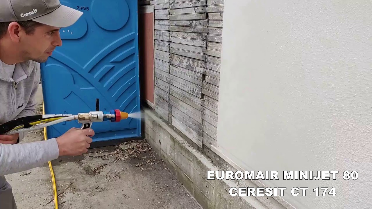 Ceresit CT174? Spray it with Euromair Minijet80