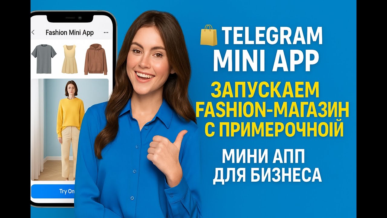 🛍️ Telegram Mini App: Запускаем fashion-магазин с примерочной. МИНИ АПП для бизнеса