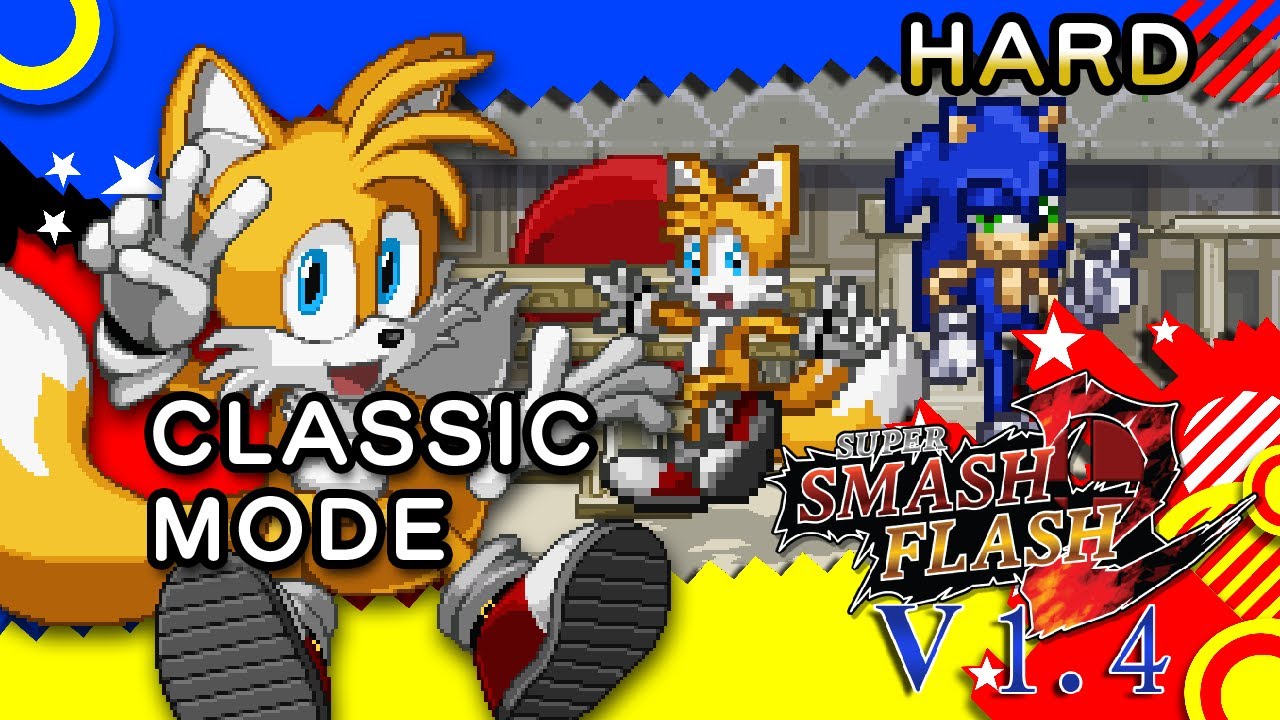 Super Smash Flash 2 1.4 Classic Mode - Tails - Hard!