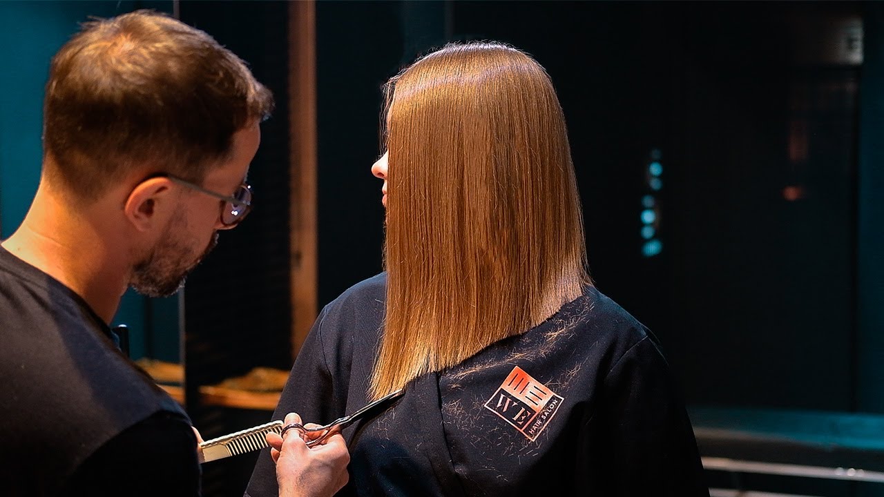 CORTE DE CABELO LISO COM MUITA TEXTURA - AULA GRATUITA