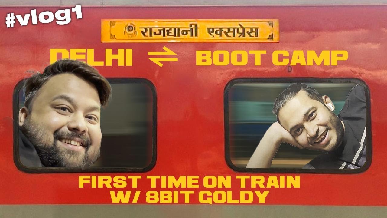Travelling First Time In Train😱 @8bit Goldy | Going To S8UL BOOTCAMP ❤
