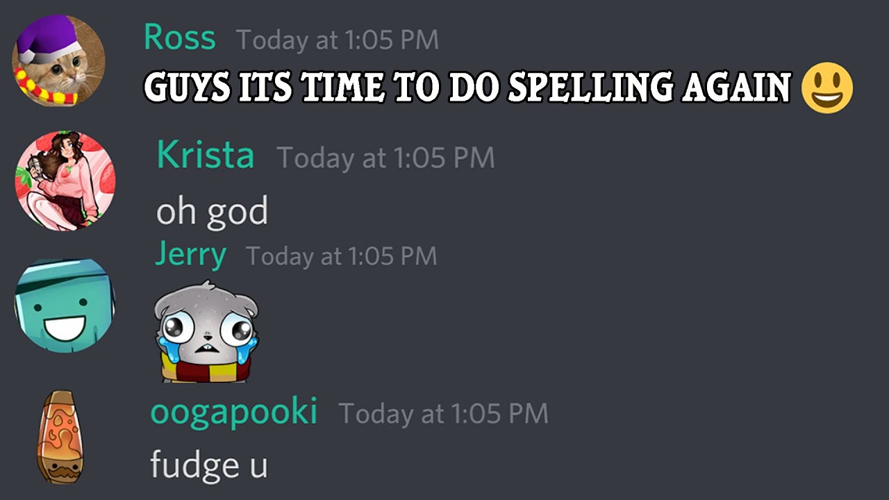 Nothing like a Discord Spelling Bee on Christmas
