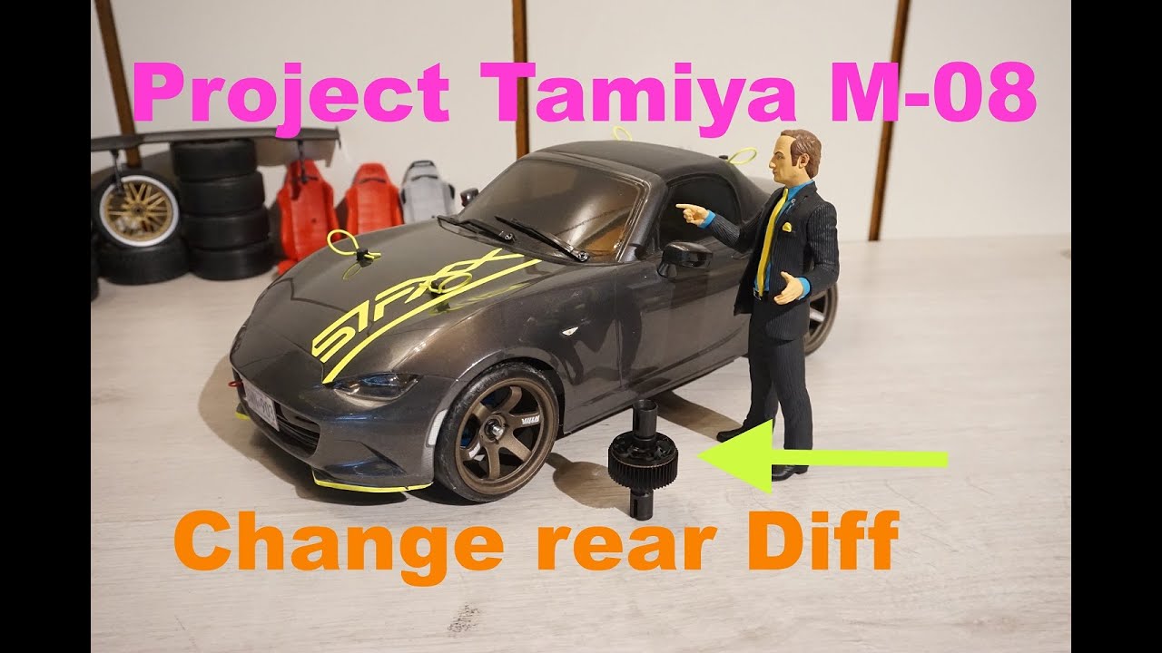 Tamiya M-08 RWD Drift  --  change to rear open Diff