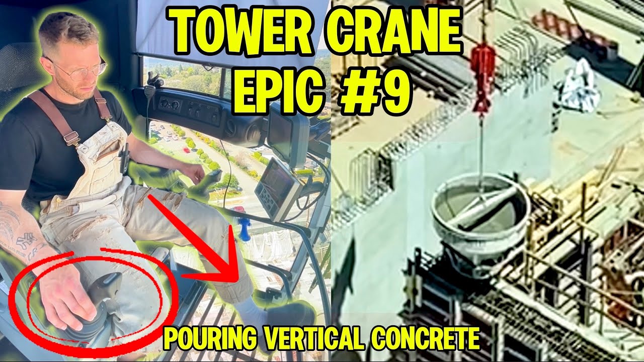 Learn How a Tower Crane Pours Vertical Concrete