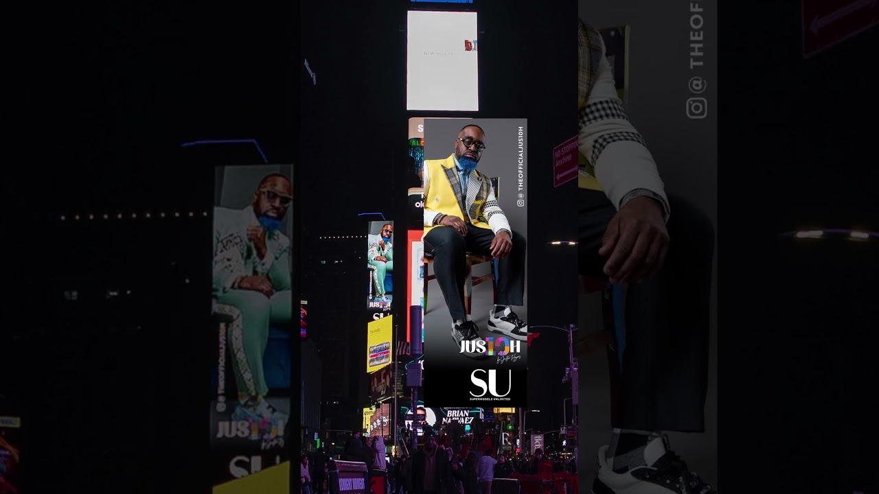 New York Fashion Week Billboard for JUS10H