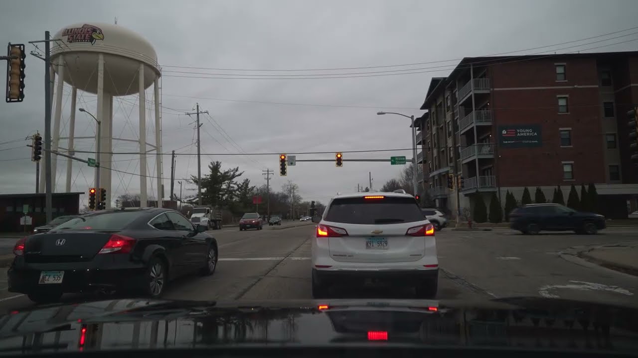 Bloomington to Chicago I-55/I-355/I-88/I-294/I-90 Highways (No Talk, No Music) 4K POV ASMR PART 1/4